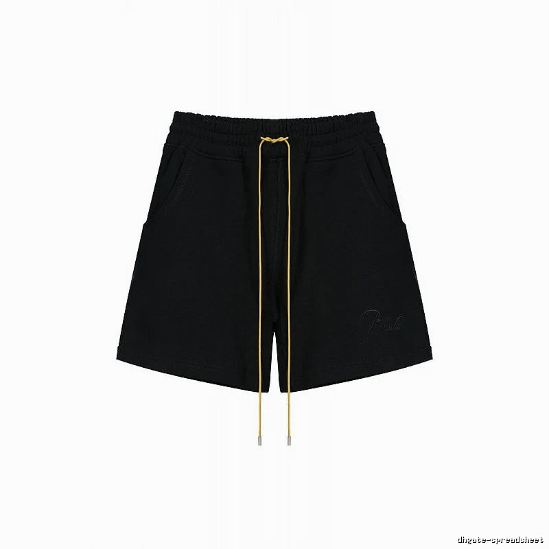 RHUDE minimalist black shorts