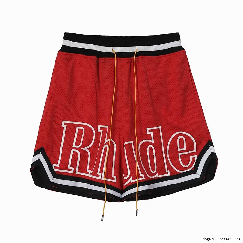 RHUDE sporty red shorts