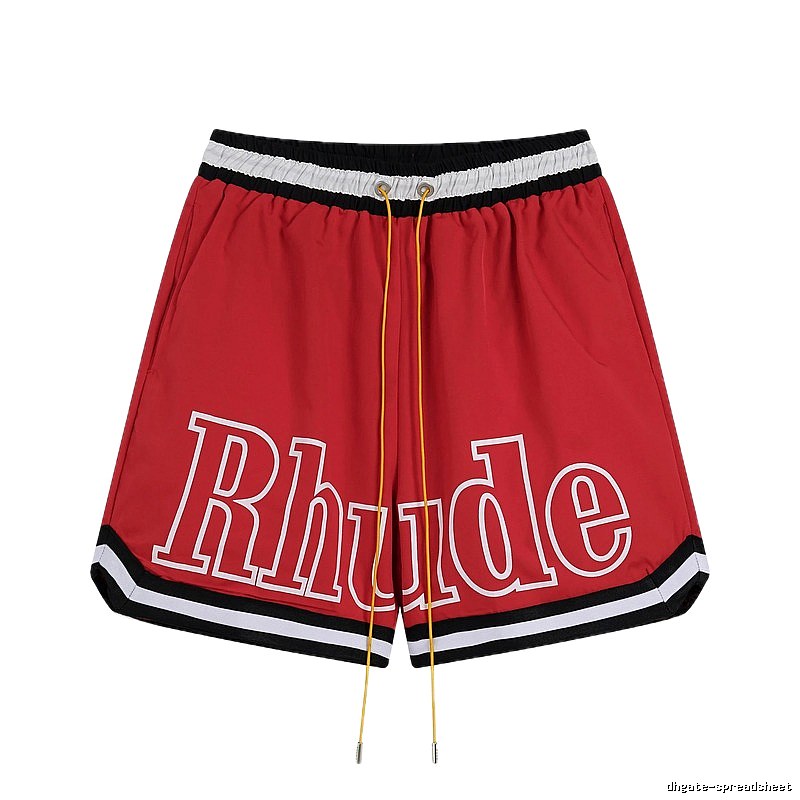 RHUDE sporty red shorts