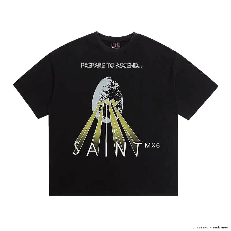 SAINT MX6 Street Style Black Short-sleeve T-shirt