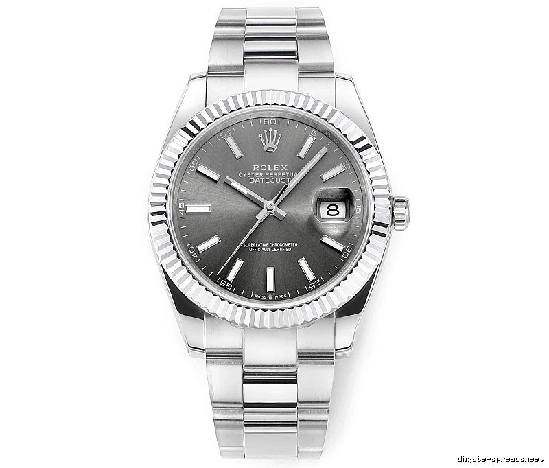 Silver And Gray Rolex Datejust Automatic Watch for occasion