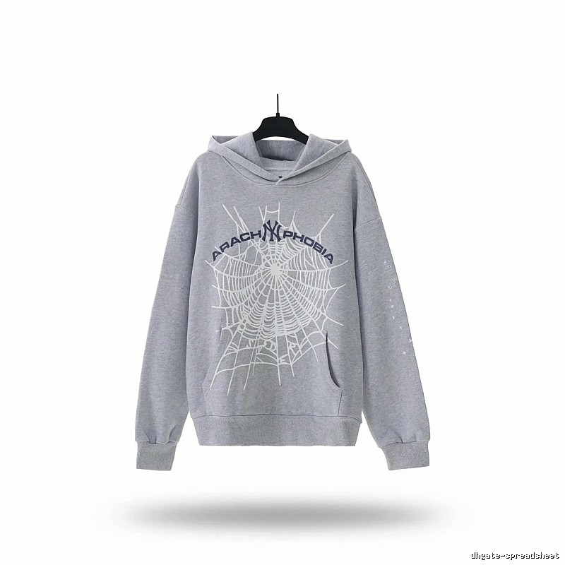 Sp5der Spider Series Grey Streetwear Sweatshirt