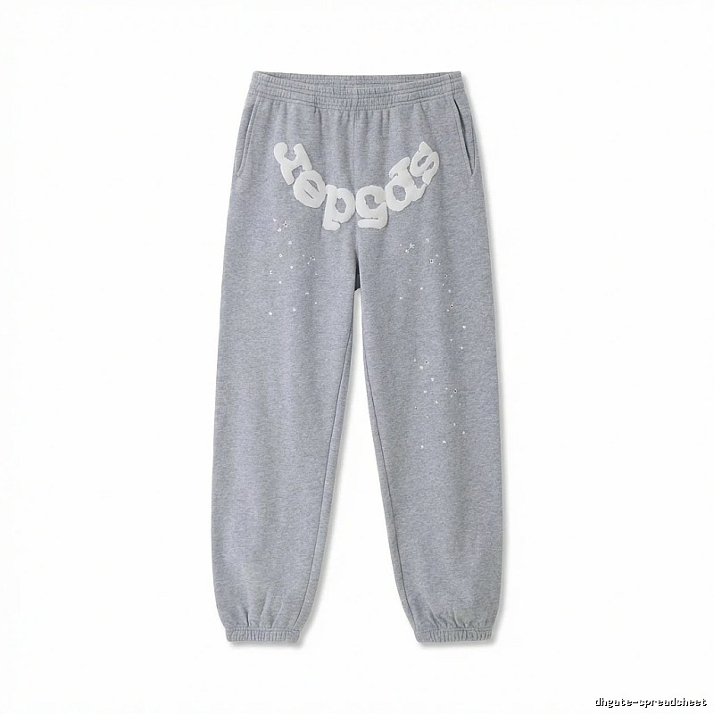 Sp5der Starry Rhinestone Wind Track Pants