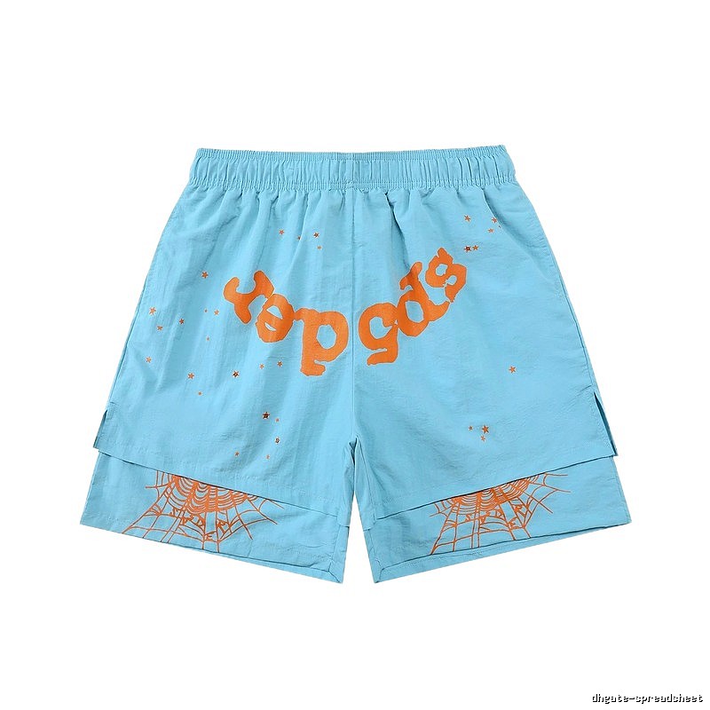 Sp5der trendy and cool light blue shorts