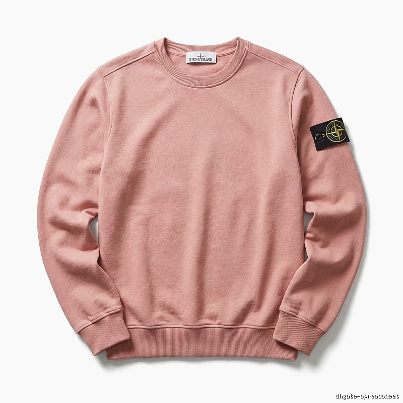 Stone Island basic simple style pink sweatshirt
