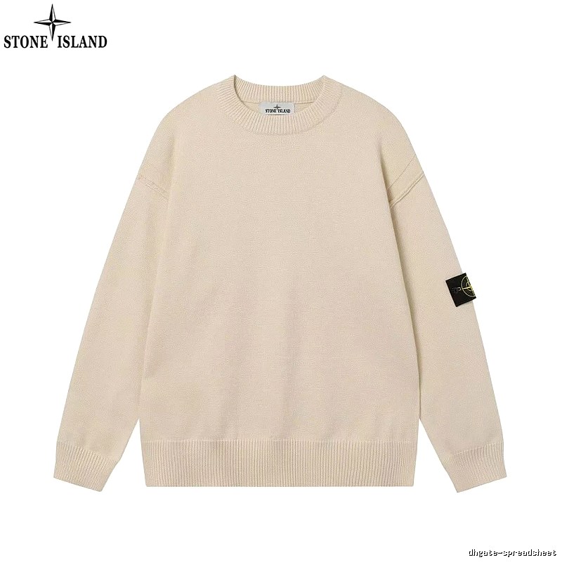 Stone Island Beige Crewneck SweatShirt Streetwear Look