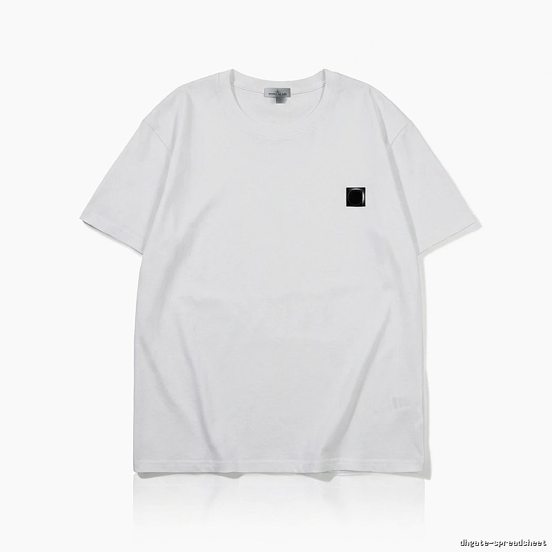 Stone Island minimalist style white T-shirt