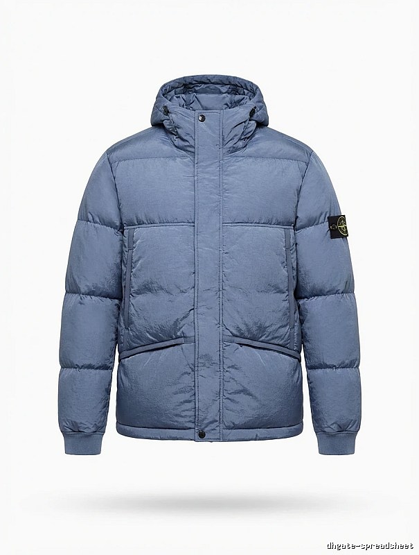 Stone Island series trendy brand light blue down jacket