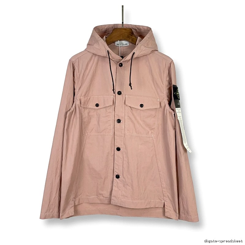 Stone Island utility-style pink coat