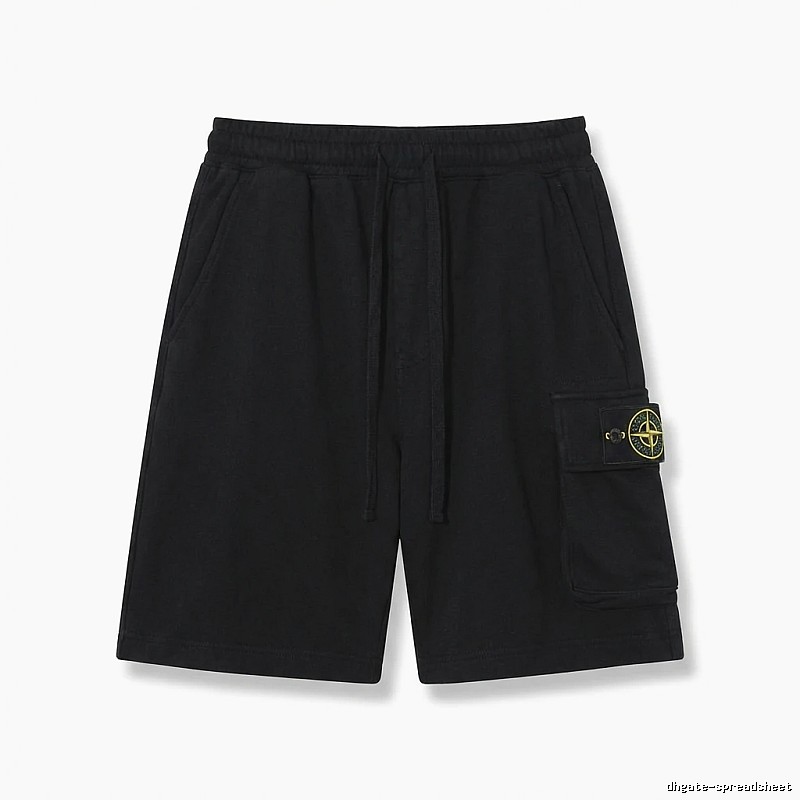 Stone Island work - style black shorts