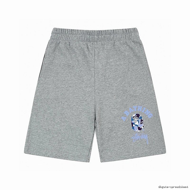 Stussy A Bathing Ape series grey shorts