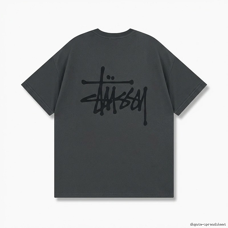 Stussy basic street style gray T-shirt