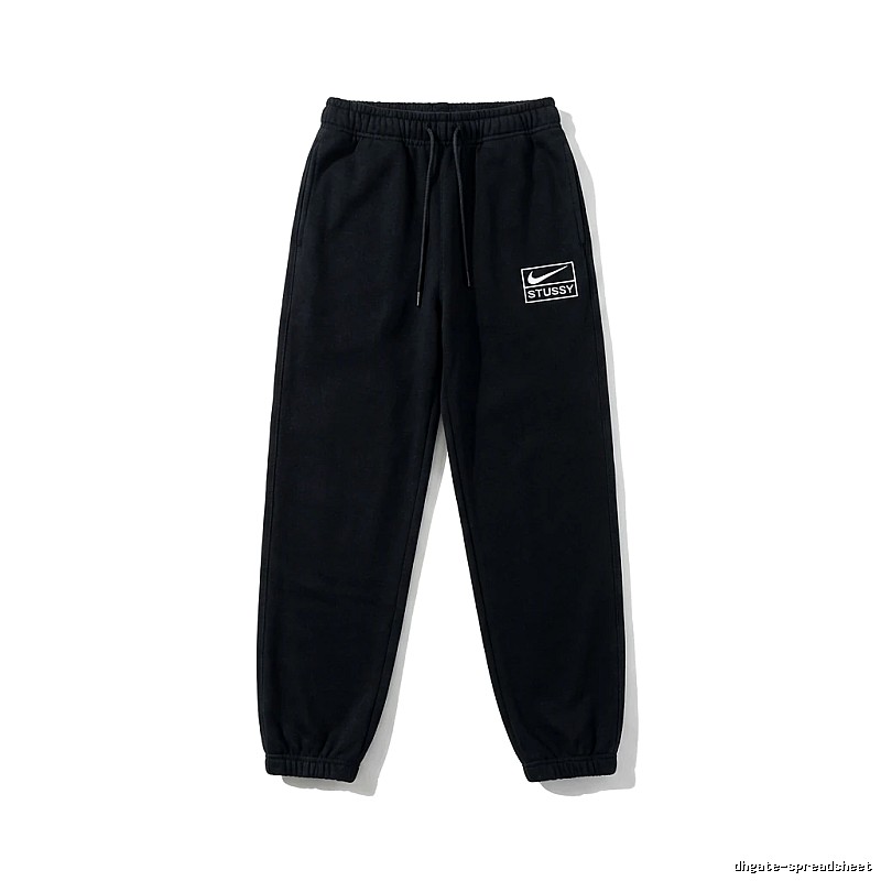 Stussy Co-branded Casual Black Sweatpants