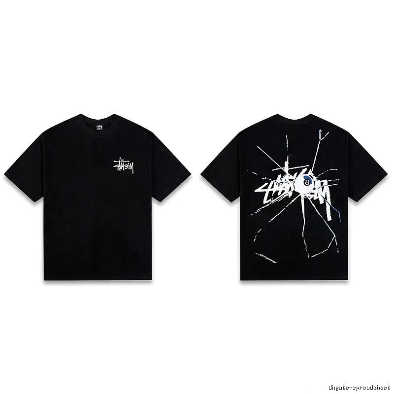 Stussy dark ripped style short-sleeve shirt