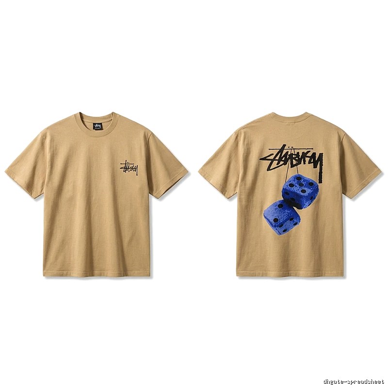 Stussy Dice Print Khaki Short-sleeve