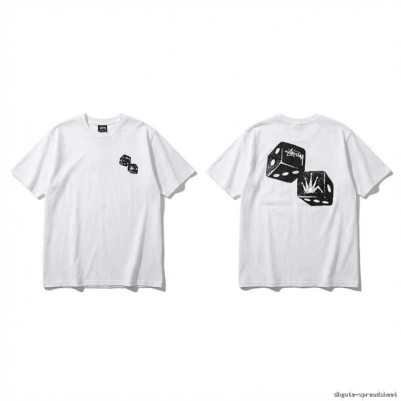 Stussy Dice Print White T-shirt