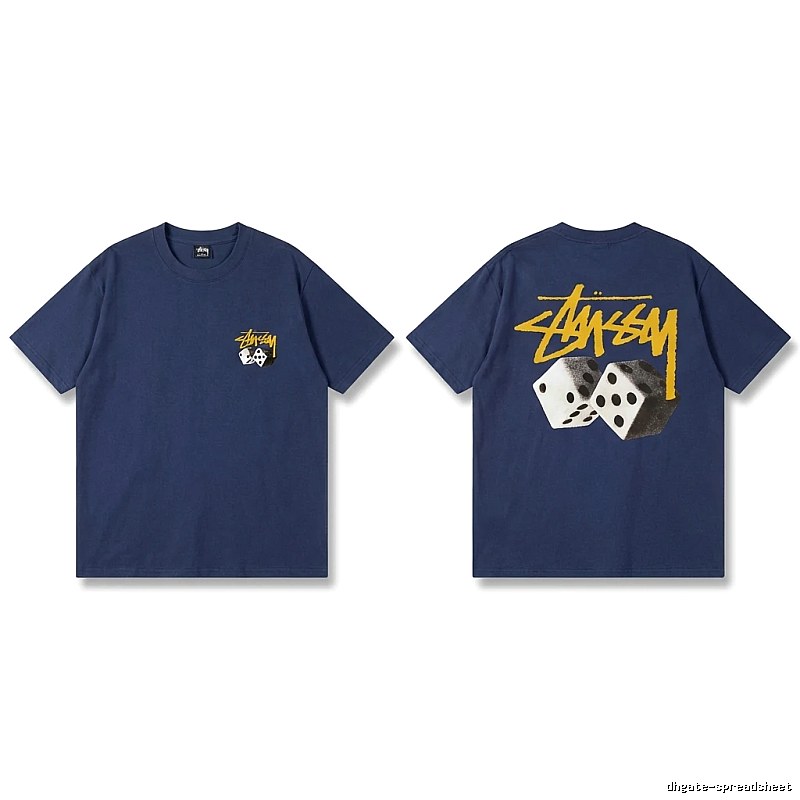 Stussy Dice Series Dark Blue T-shirt
