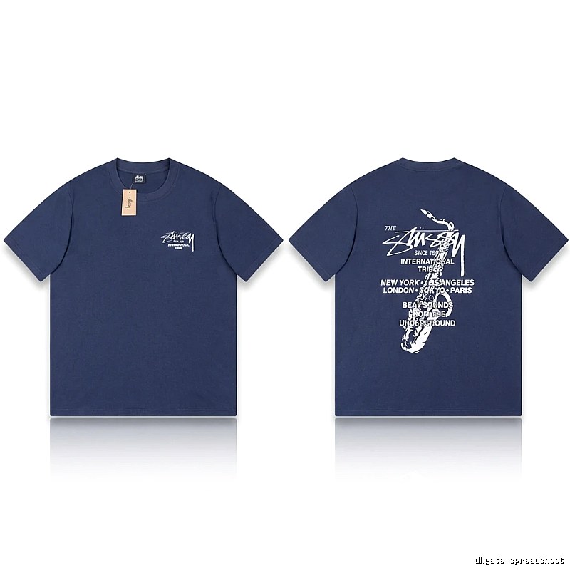 Stussy International Tribal Style Navy Blue T-shirt