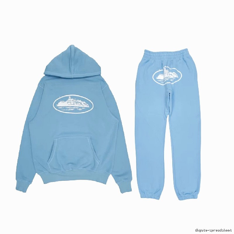 Stussy Matching Set Sky Blue Tracksuit Set Streetwear Look Logo