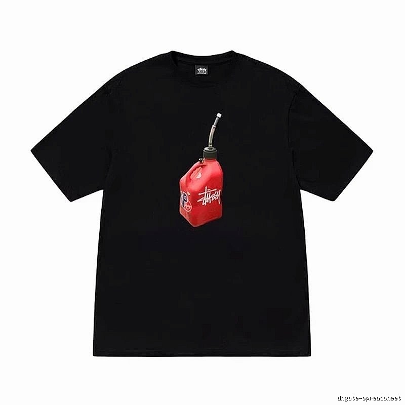 Stussy Monogram Graphic T-shirt Black White Stussy for Layered Styling