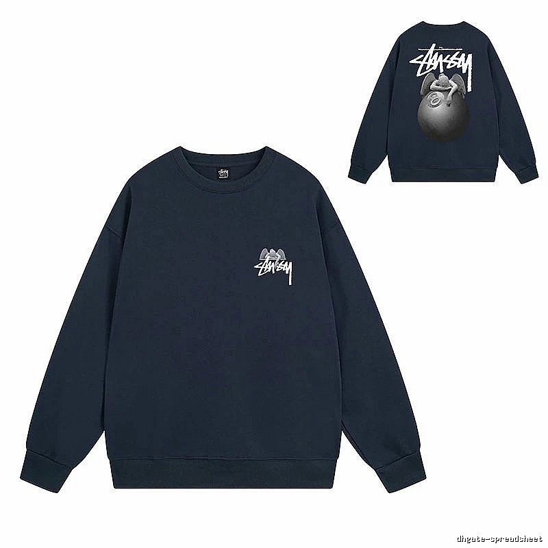 Stussy Navy Style 538 Graphic SweatShirt Everyday Rotation