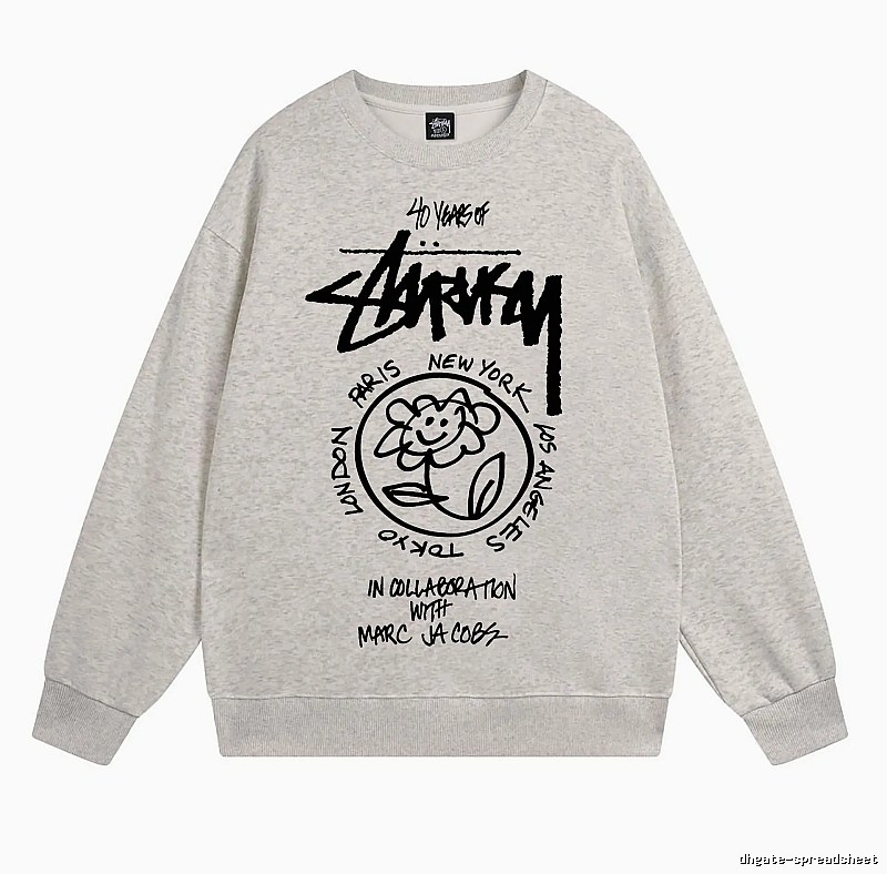 Stussy Oatmeal Style 539 Graphic SweatShirt Smart Casual