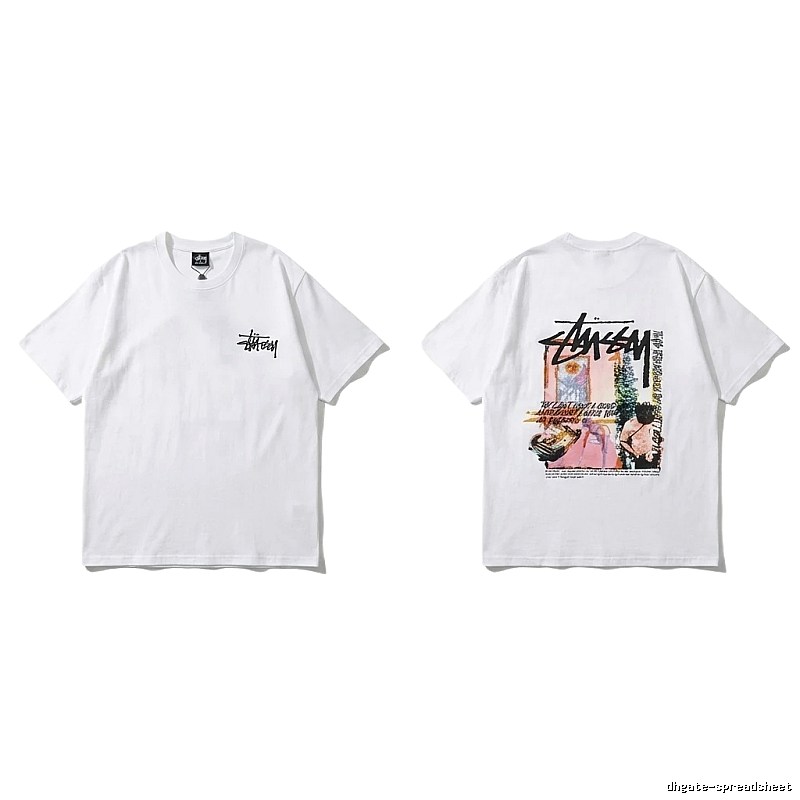 Stussy - printed casual white T - shirt