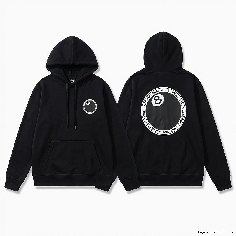 Stussy Tai Chi Style Black Hoodie
