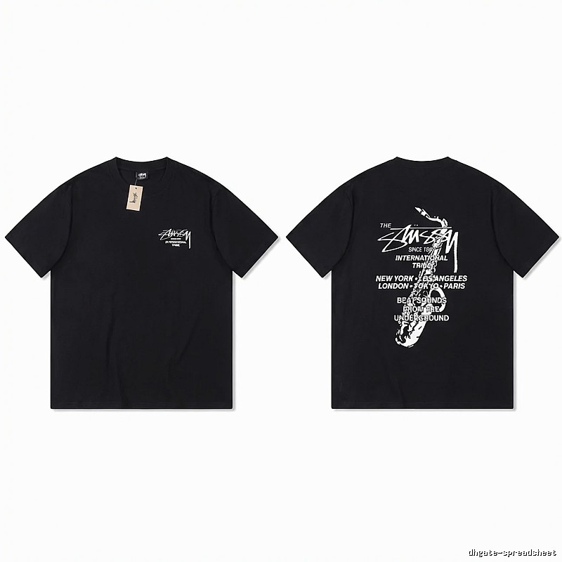 Stussy trendy and cool style black T-shirt