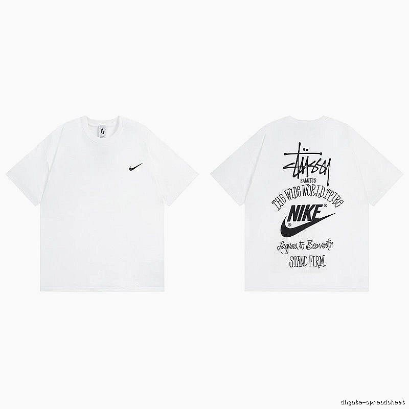 Stussy White Spider Graphic T-Shirt Poolside Style Logo