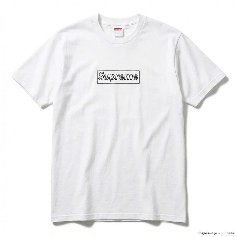 Supreme Basic Simple White T-shirt