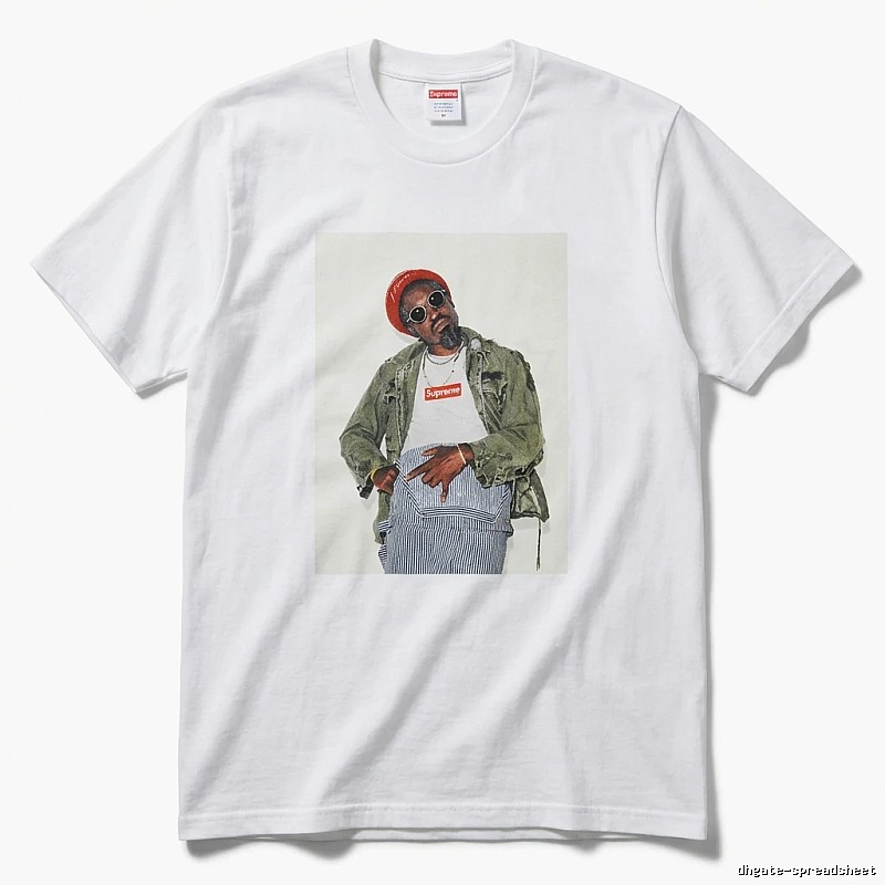 Supreme character print style white T-shirt
