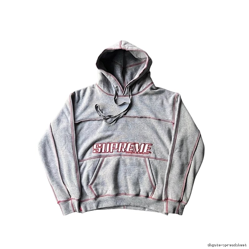 Supreme classic grey hoodie