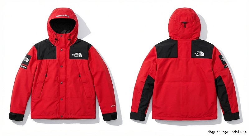 Supreme co-branded red windbreaker