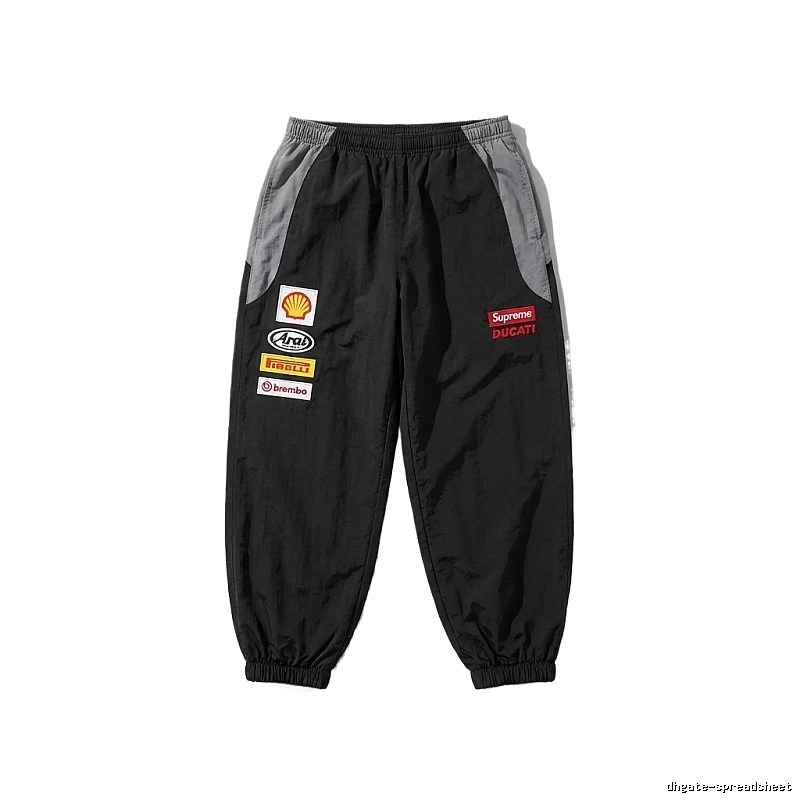 Supreme Co-branded Sporty Black Pants