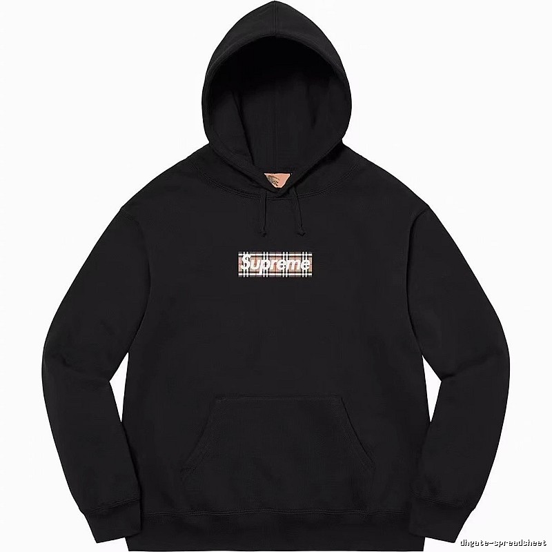 Supreme Monogram Logo hoodie Gray Red Oversized for Casual Outfits