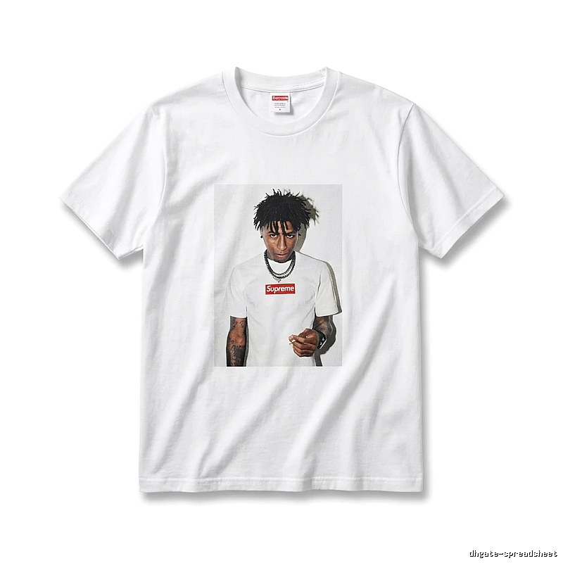 Supreme Portrait Print Style White T-shirt