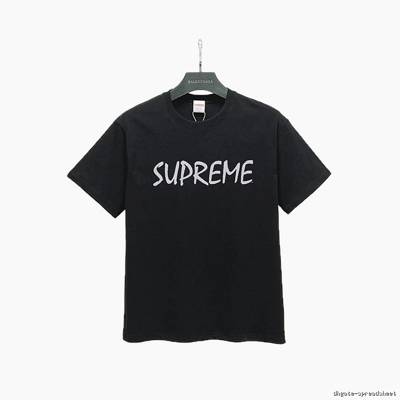 Supreme Printed Street Style Black Short-sleeve T-shirt