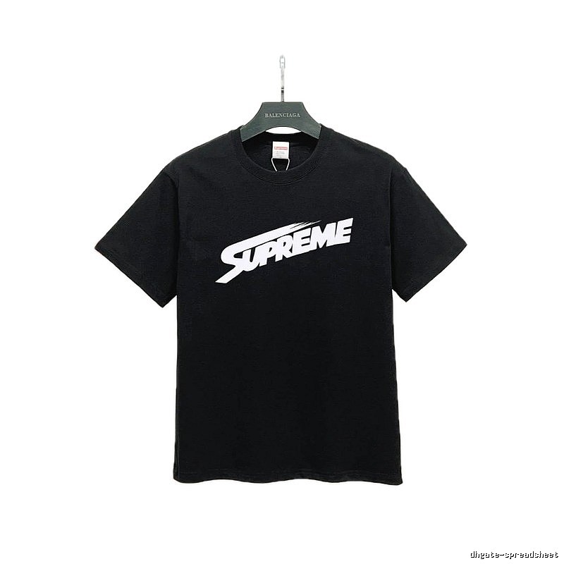 Supreme Printed Street-Style Black T-Shirt