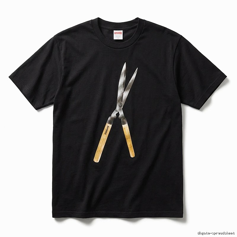 Supreme Scissors Print Black T-shirt