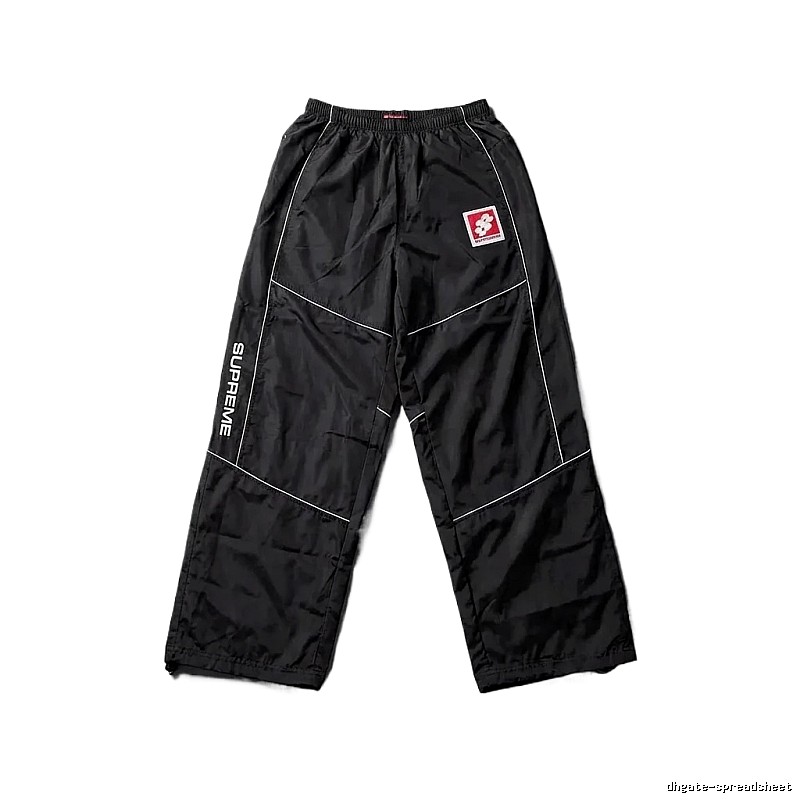 SUPREME sporty black long trousers