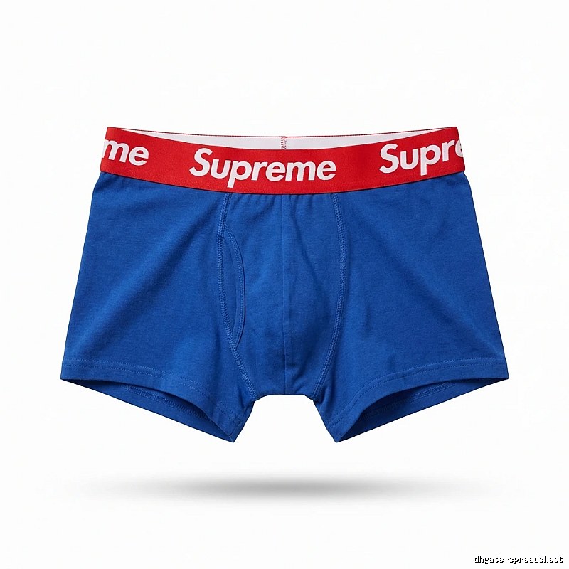 Supreme trendy brand blue underwear