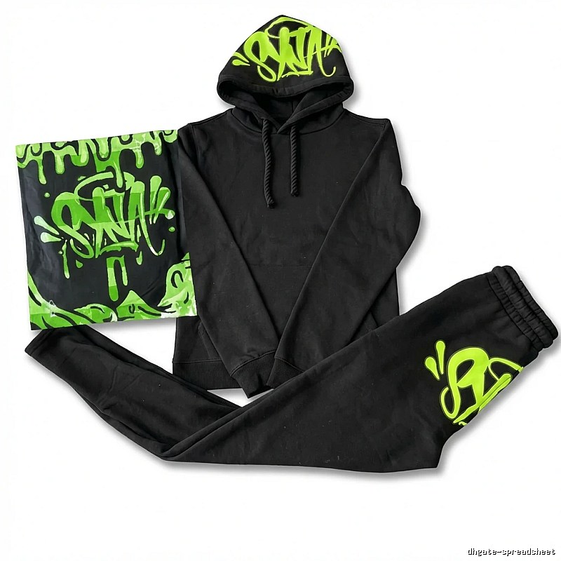 SynaWorld Graffiti Style Black Sweatshirt
