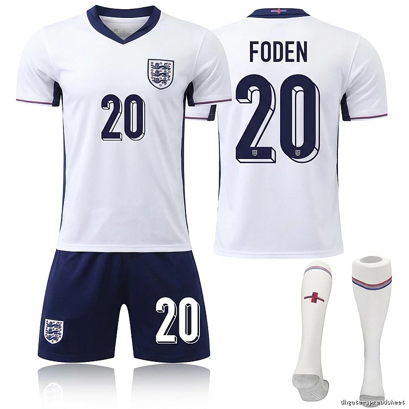 The England Foden No. 20 football jersey.