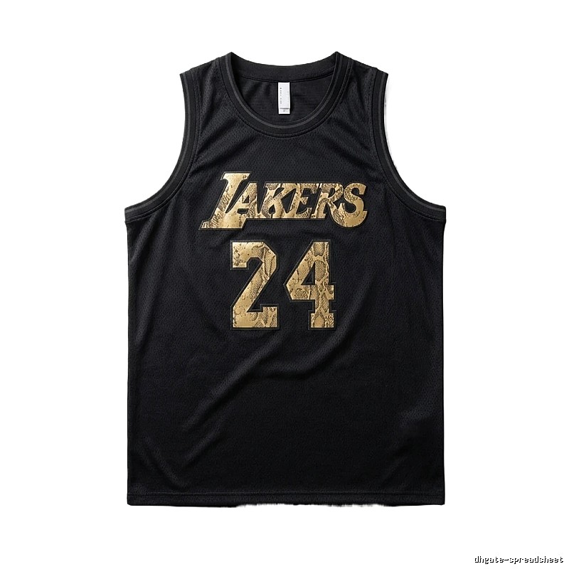 The No. 24 black vest of the Los Angeles Lakers