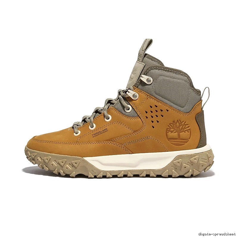Timberland Outdoor Style Brown-Gray High-Top Shoes