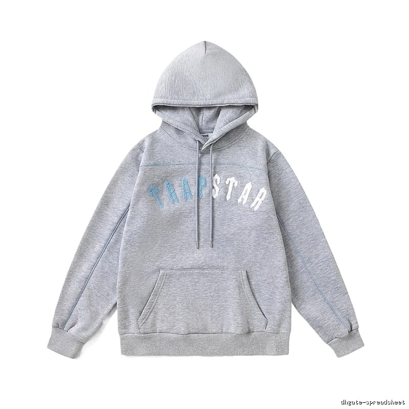 Trapstar Letter Trendy Cool Gray Sweatshirt