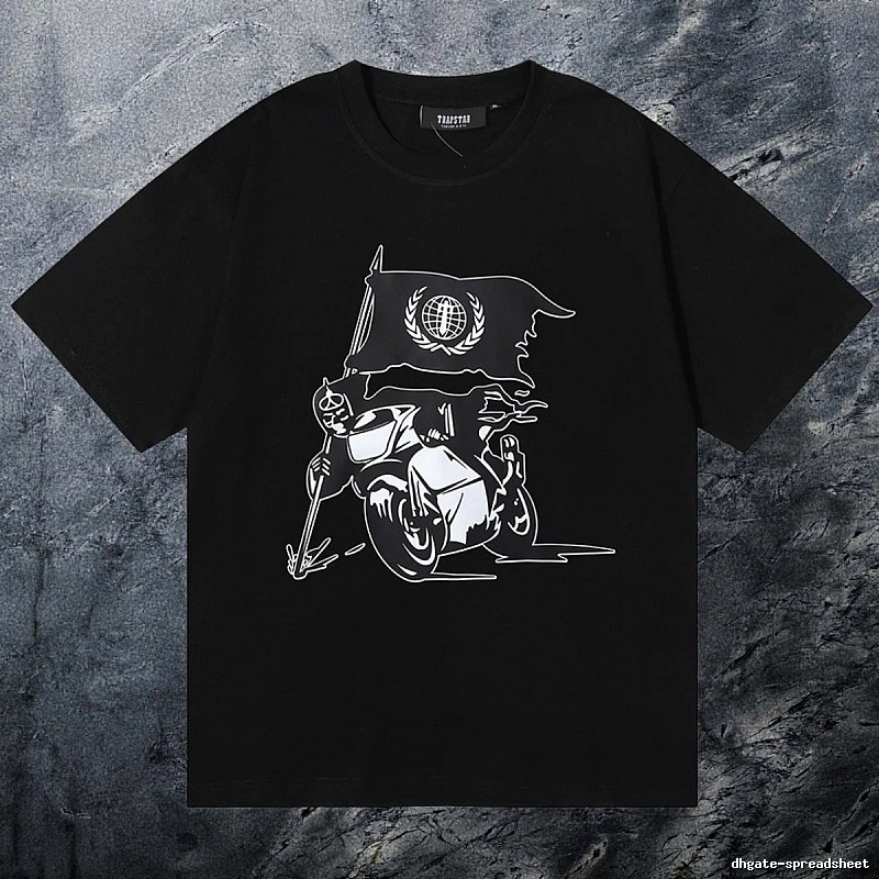 Trapstar Premium Style Keys graphic T-shirt Black White Key for Resort Outfits