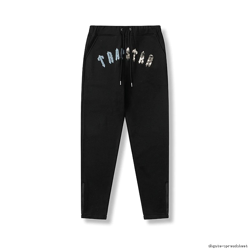 Trapstar street-style black sweatpants