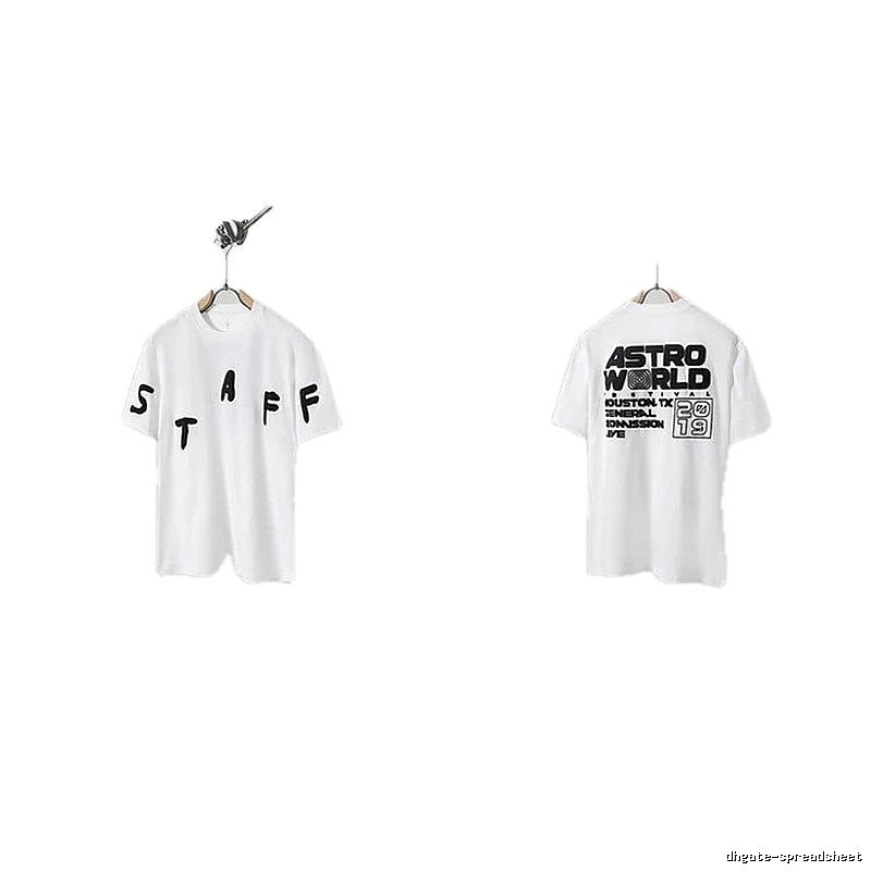 Travis Scott AstroWorld Street Style White T-Shirt